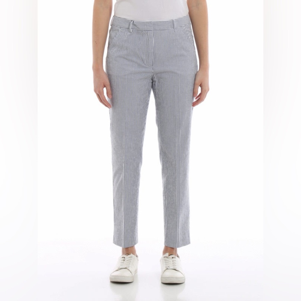 Max Mara Weekend Andorra Seersucker Striped Trousers